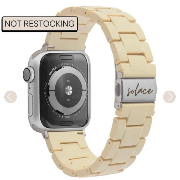 🎁 Solace Perma Apple Watch Band Kit in Soapstone Tan Adjustable Tool 38/40/41mm - Picture 2 of 9